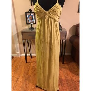 Max Studio Spaghetti Strap Maxi Dress Lime Pastel